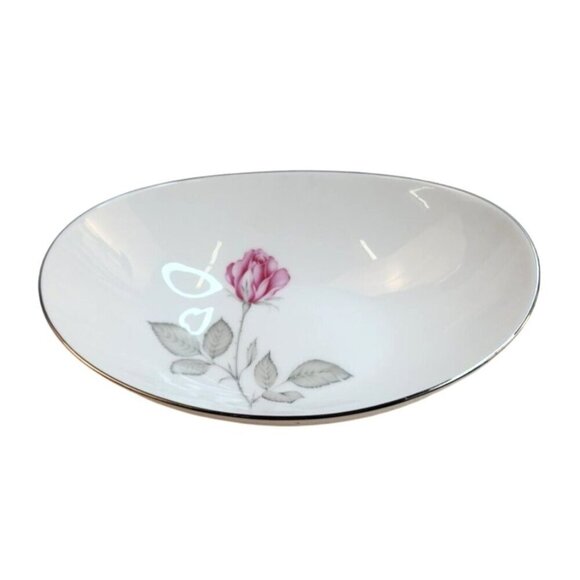 Vintage Zylstra Rose Selected Fine China Oval Serving Bowl Made in Japan - Picture 1 of 11